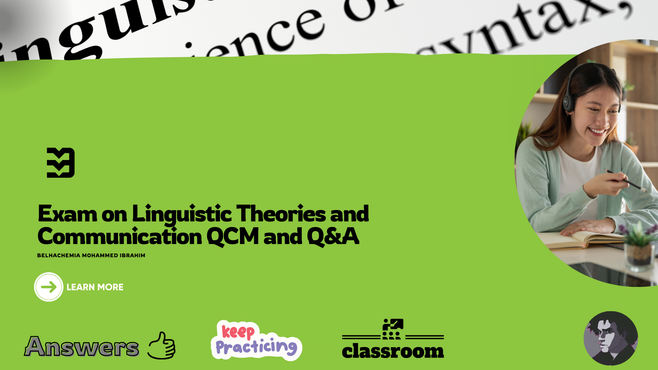 Exam on Linguistic Theories and Communication QCM and Q&A