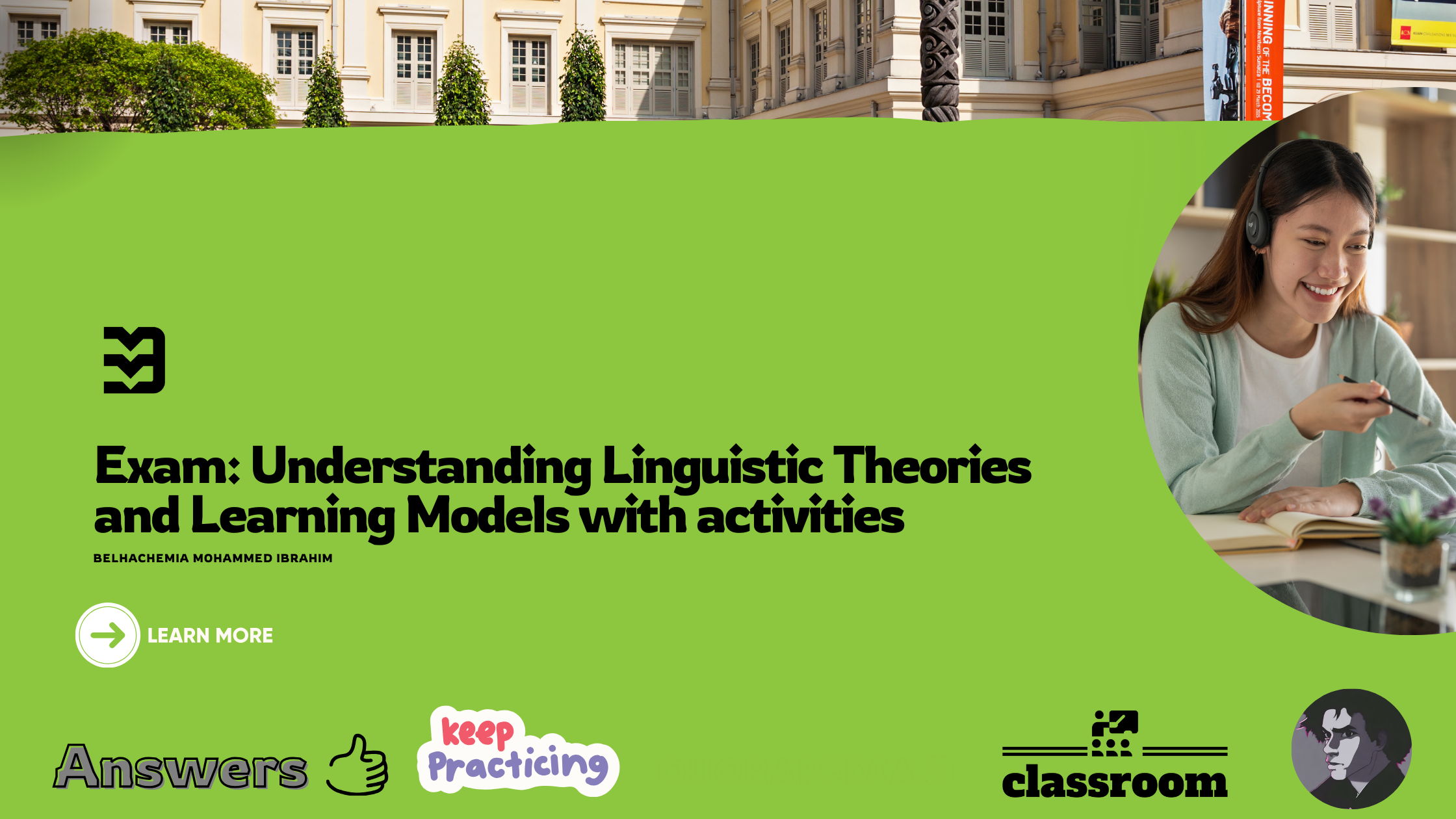 Exam: Understanding Linguistic Theories and Learning Models with activities