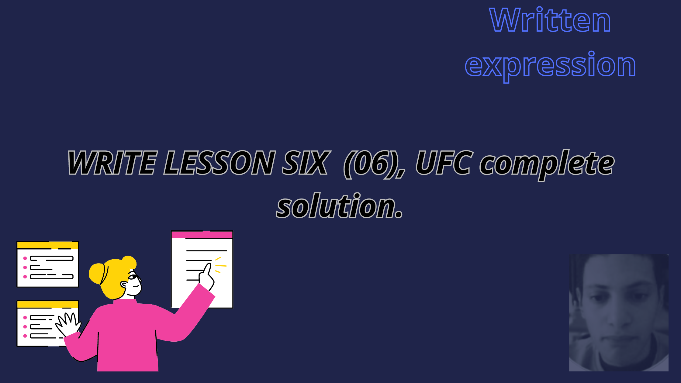 WRITE LESSON SIX  (06), UFC complete solution.