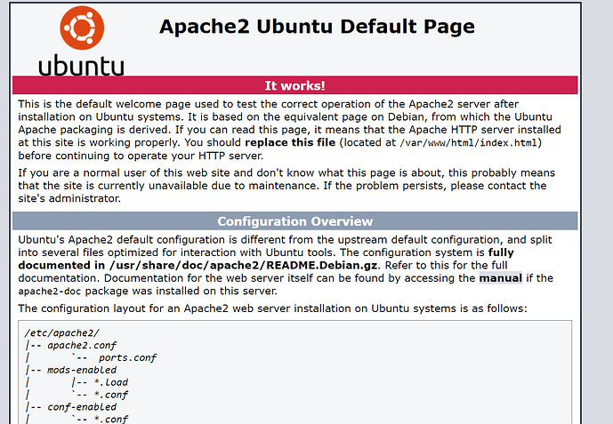 How to fix Apache2 Ubuntu Default Page !