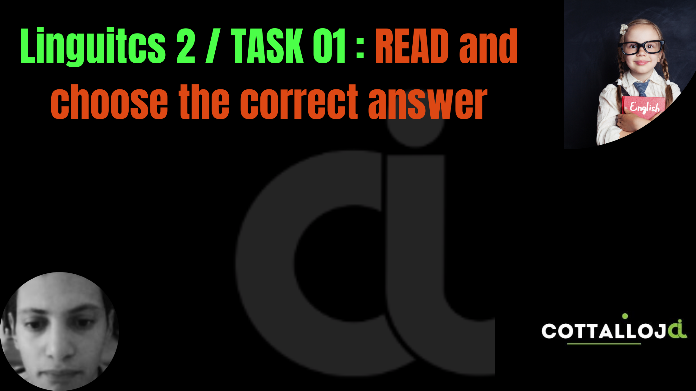 Linguistic 2 UFC-SEQUENCE 2 : choose the right answer