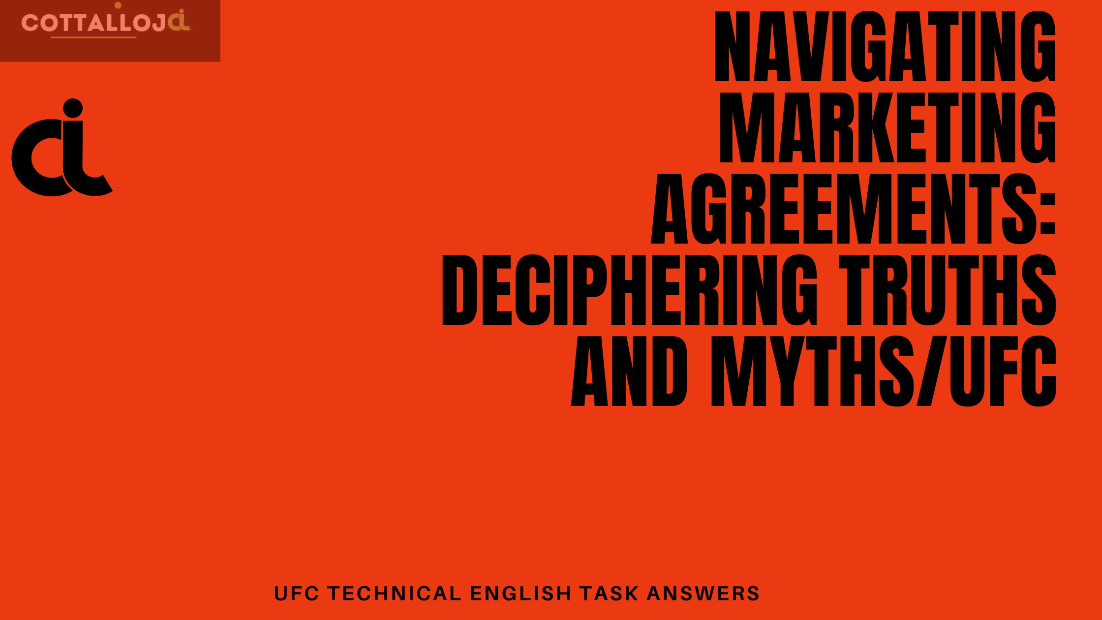 Navigating Marketing Agreements: Deciphering Truths and Myths/UFC