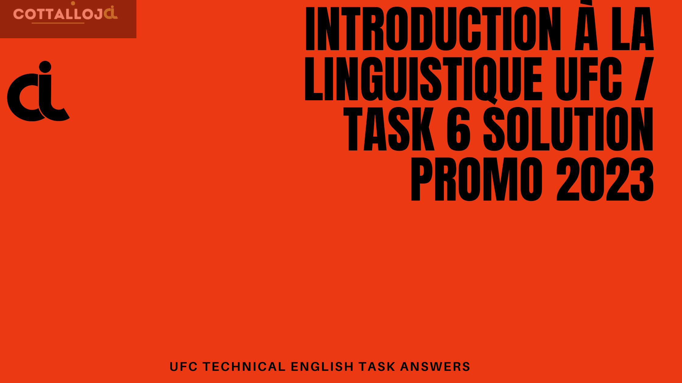 Introduction à la linguistique UFC / Task 6 solution promo 2023
