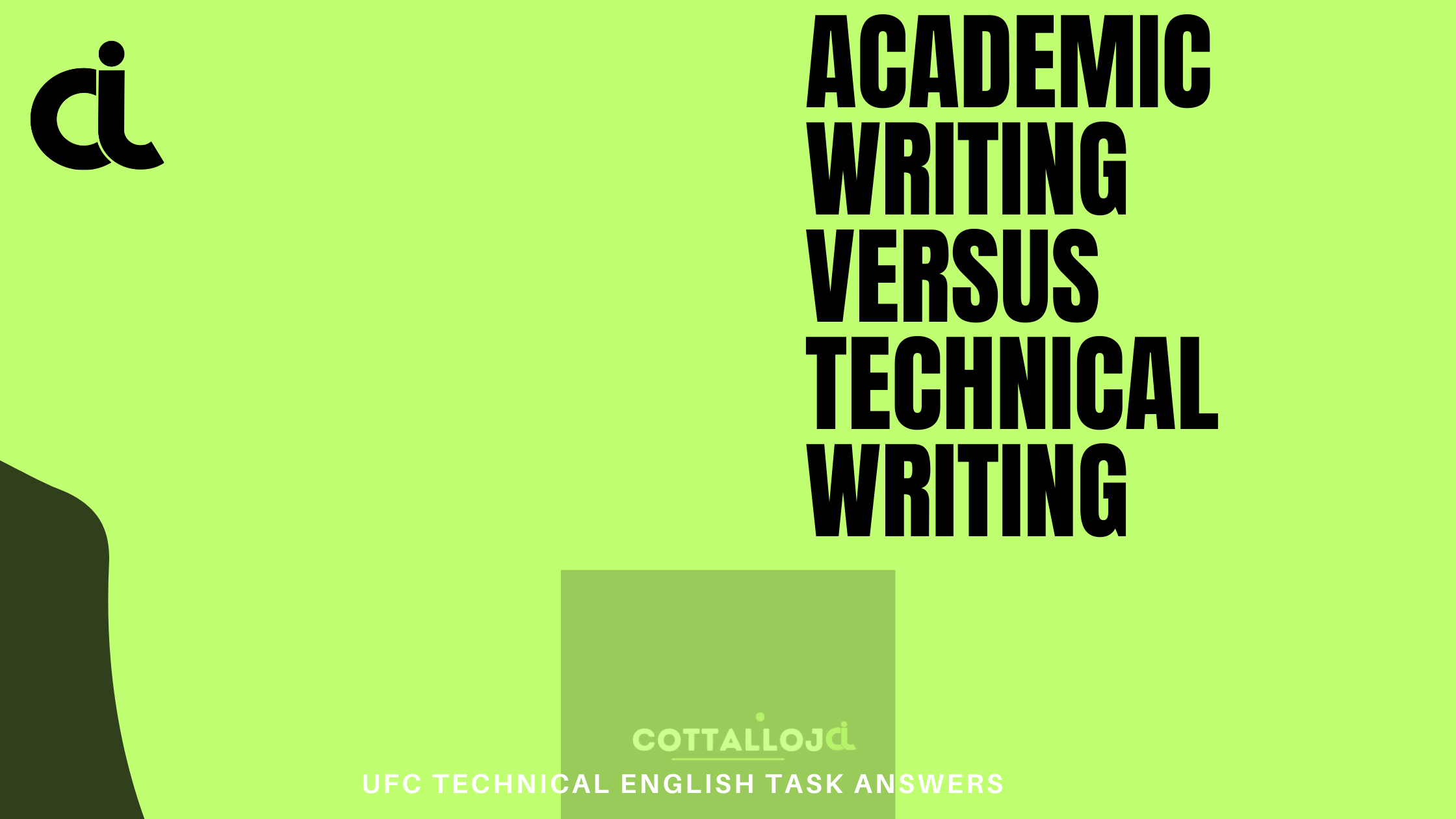 Academic Writing Versus Technical Writing