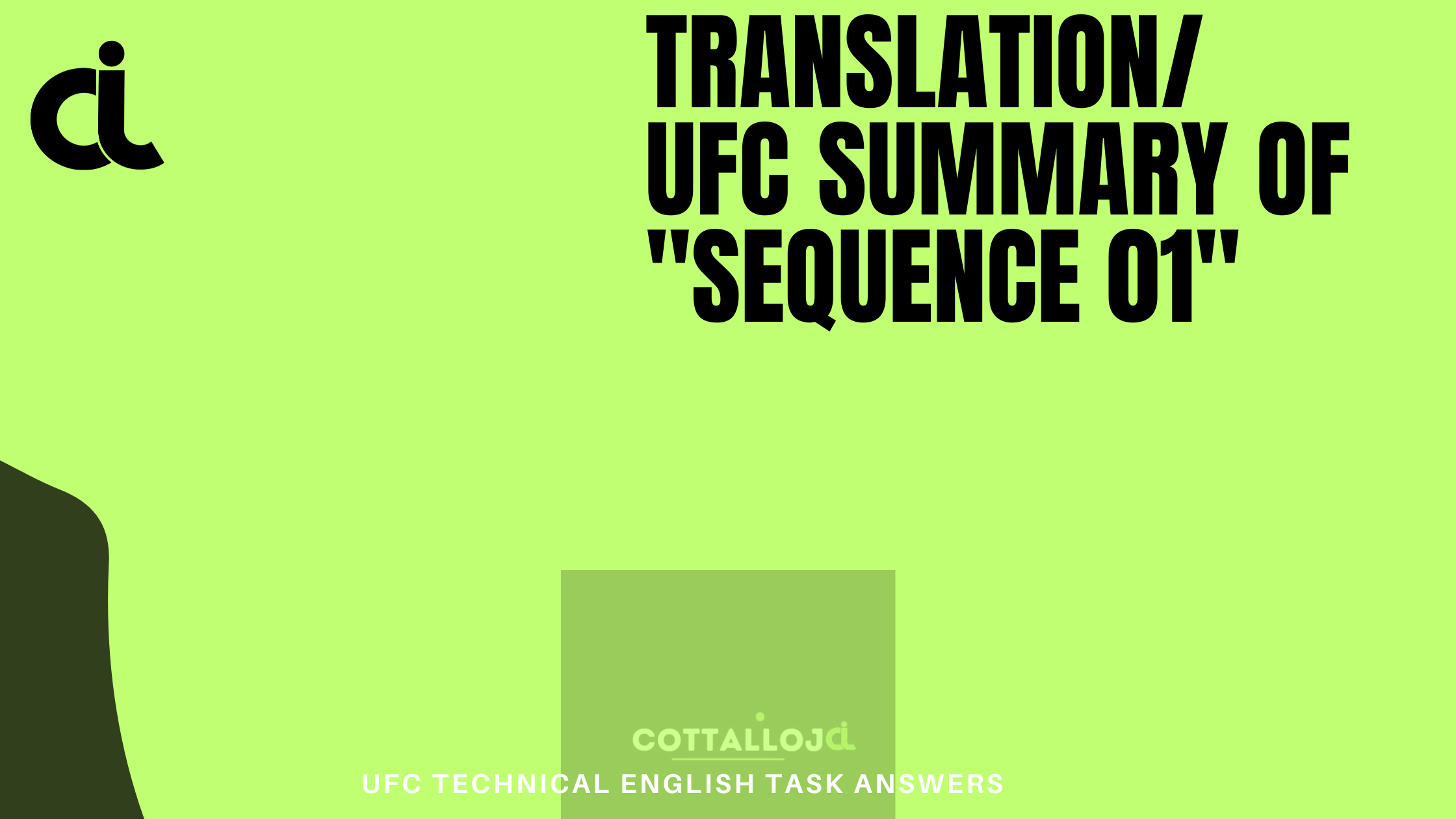 summary of sequence 1 and 2/translation UFC 2ème années