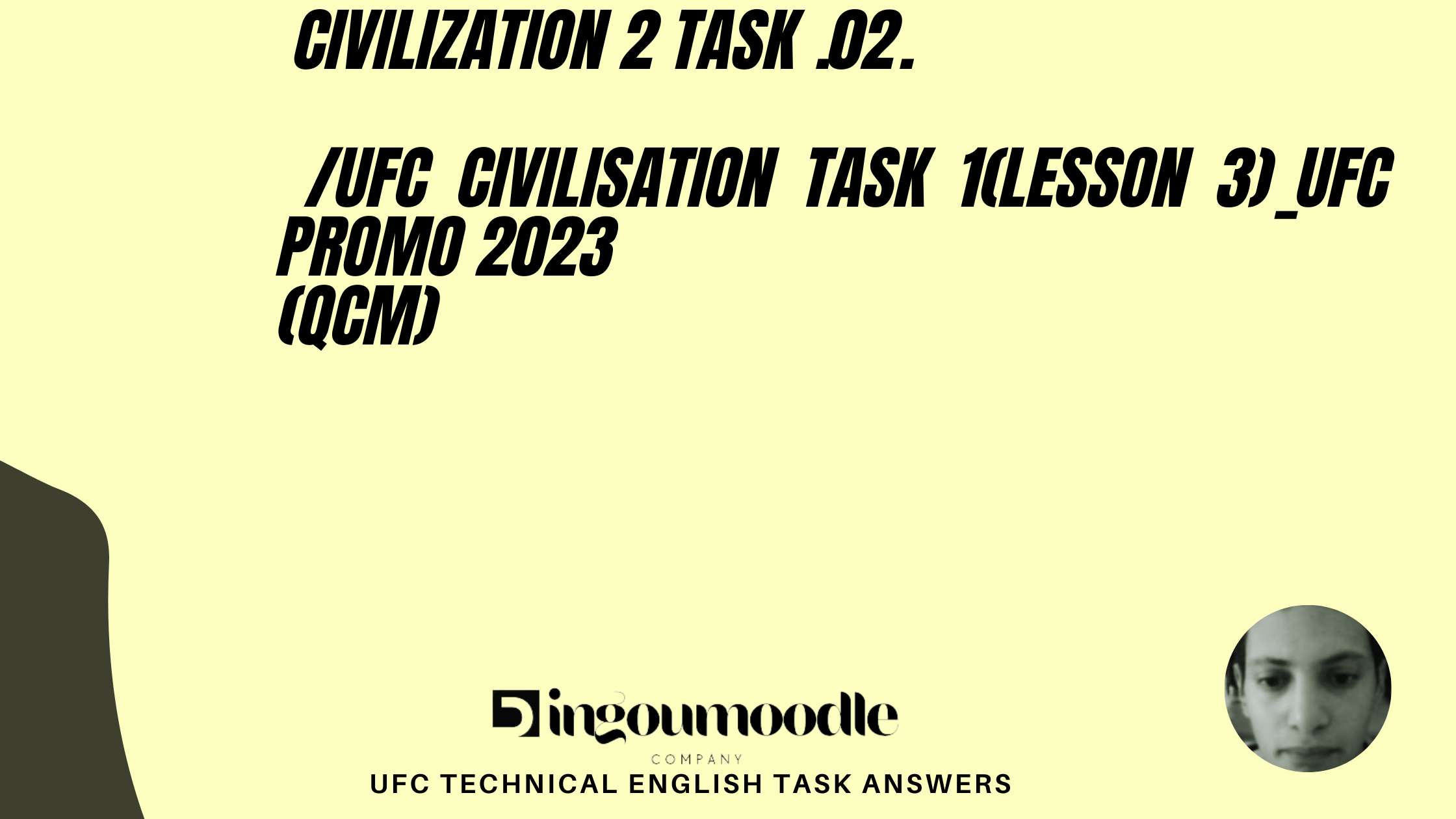 Civilisation task 2(lesson 3) _ufc promo 2023