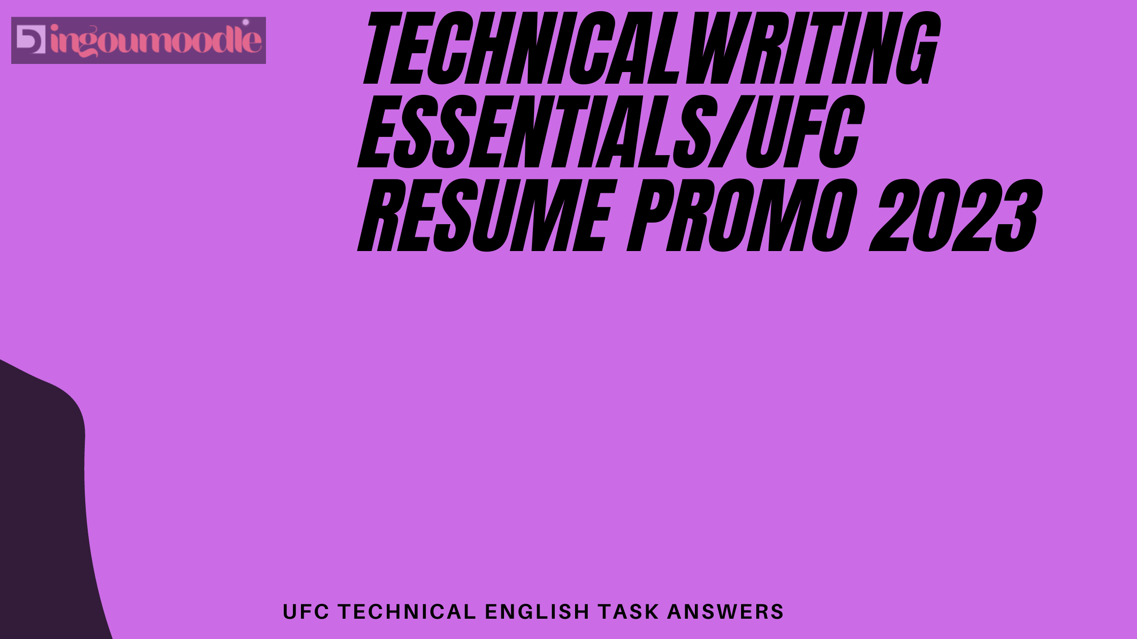 Technical Writing part one Essentials/UFC RESUME Promo 2023