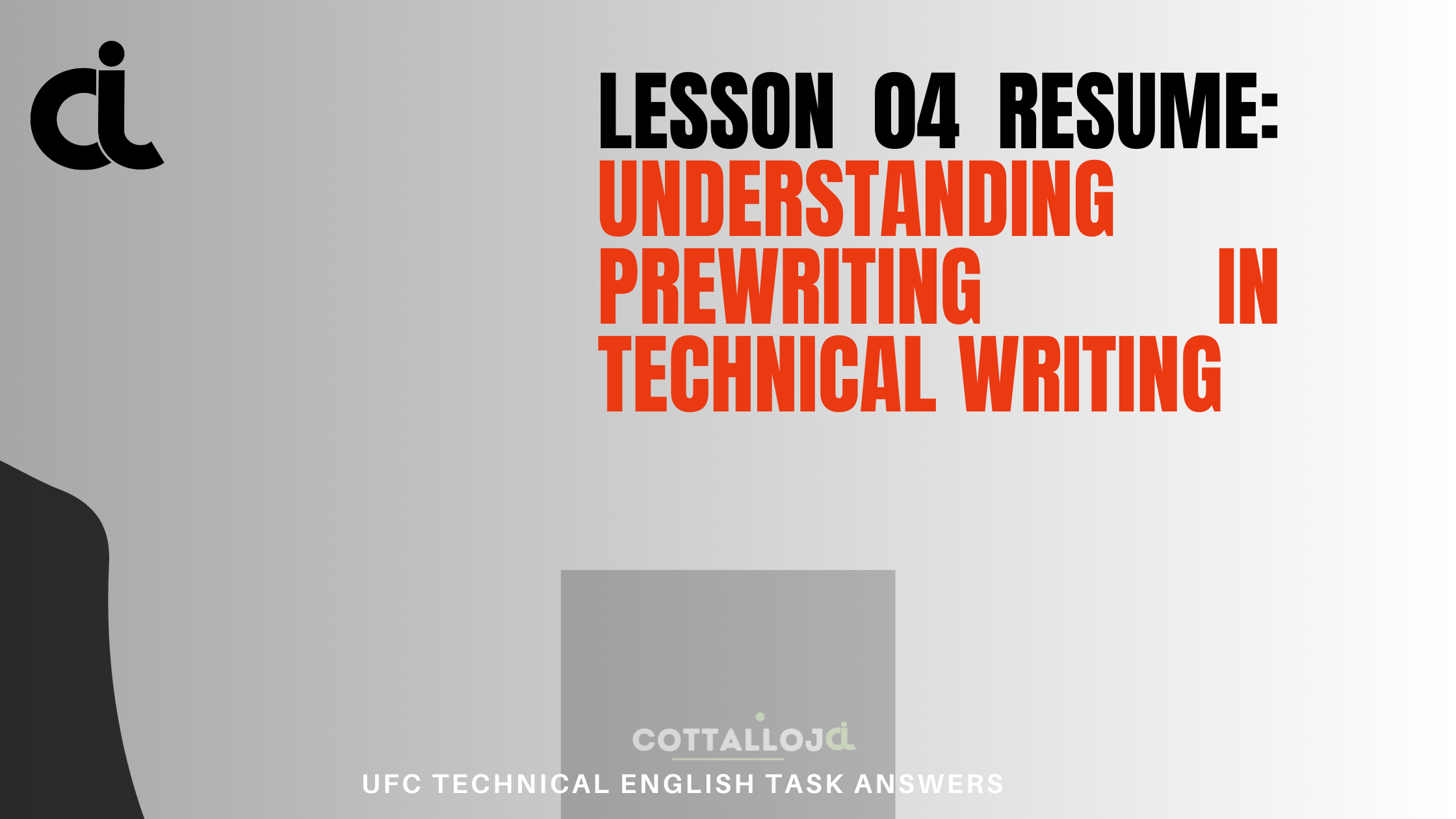 Lesson 04 resume: Understanding Prewriting in Technical Writing
