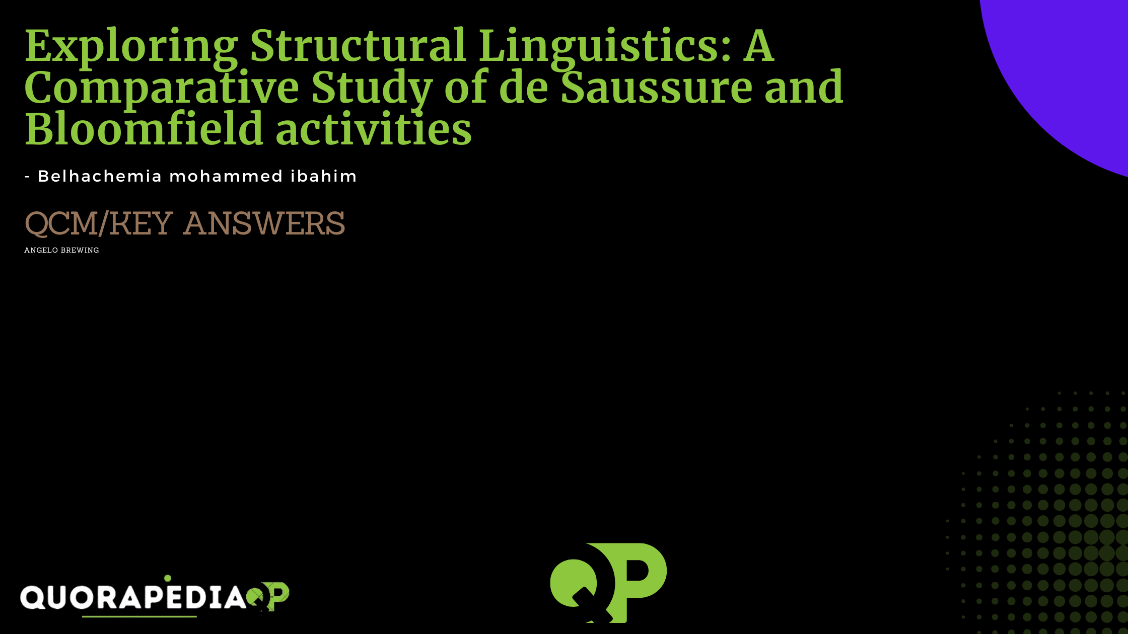 Exploring Structural Linguistics: A Comparative Study of de Saussure and Bloomfield activities