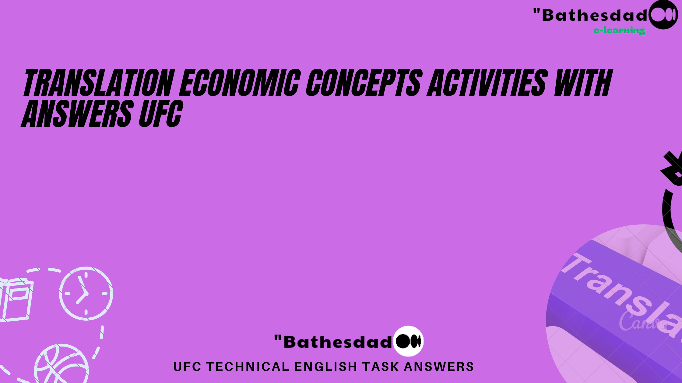 Translation economic concepts activities with answers UFC